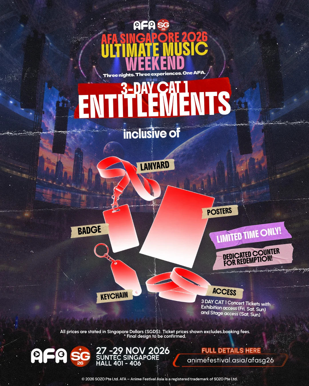 AFASG26 3-Day CAT 1 Entitlements AFASG26 3-Day CAT 1 Entitlements